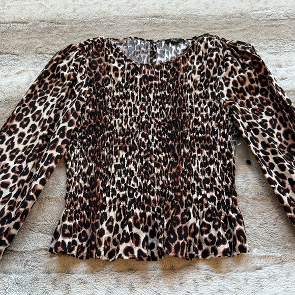 NWOT Rails Tabi Print Smocked Peplum Top Color Nala Size XS - Picture 7 of 16